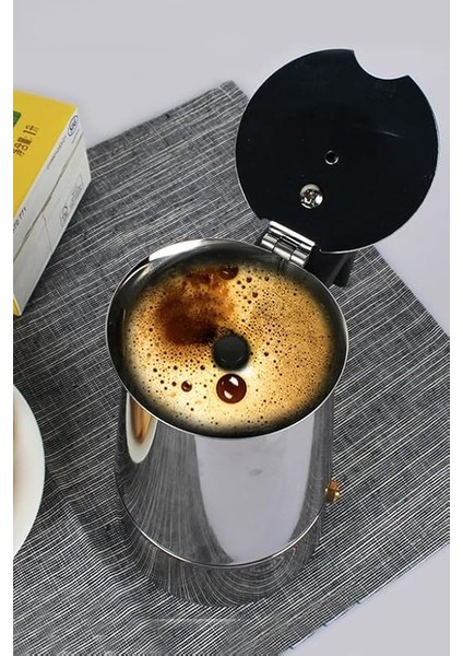 Ocak Üstü 6 Cup Fincan 300 ml Moka Pot Espresso CIN285-6 indirimleri