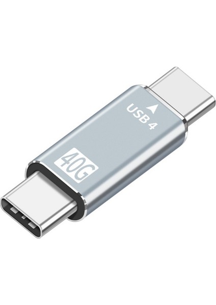 Tip-C'den Tip-C'ye USB 4.0 Hızlı Iletim 40 Gbps C'den C'ye Adaptör Alüminyum Alaşım (Yurt Dışından)