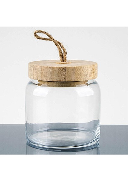 4 Adet Paşabahçe Woody Bambu Kapaklı Kavanoz 575 cc