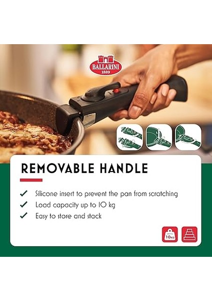 Torre Kızartma Tavası Seti ve Saplı Tencere, 20 + 28 cm + Saplı Tencere 16 Cm, Seramik Kaplama, Indüksiyonlu Ocaklara Uygun, Çıkarılabilir Sap, Alüminyum fiyatları