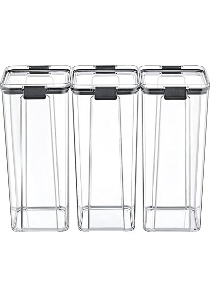 Akrilik Kilitli Kare Saklama Kabı 1800ML 3 Adet, 1800ML 3'lü Kilitli Saklama Kabı (3 Adet 1800ML) modelleri