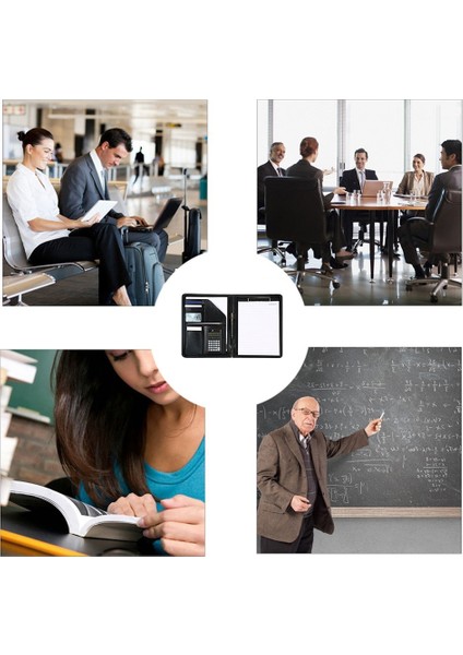 Taşınabilir Iş Padfolio Portföy Çantası, Ofis Konferansı Not Defteri Için Hesap Makinesi ile Pu Portföy Klasörü (Yurt Dışından) fiyatları