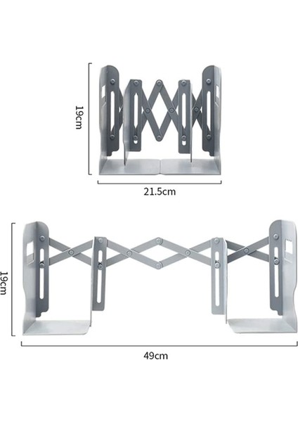 Geri Çekilebilir Kitap Ayracı Raflar Kitaplık ile Kalem Tutucu, Görev Metal Tutucu Masaüstü Organizatör Depolama (Yurt Dışından) fiyatları