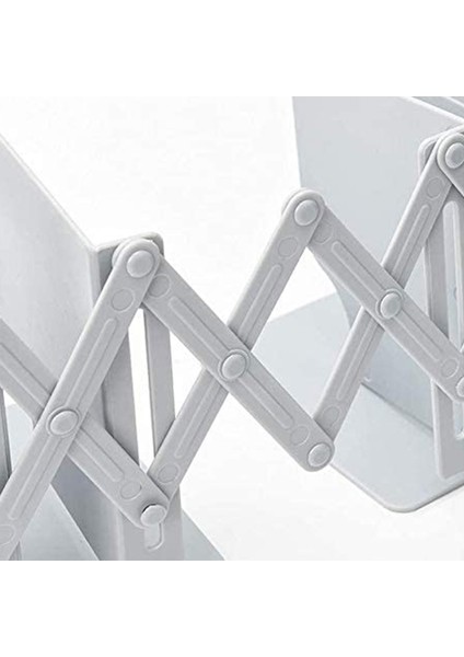 Geri Çekilebilir Kitap Ayracı Raflar Kitaplık ile Kalem Tutucu, Görev Metal Tutucu Masaüstü Organizatör Depolama (Yurt Dışından) fırsatları