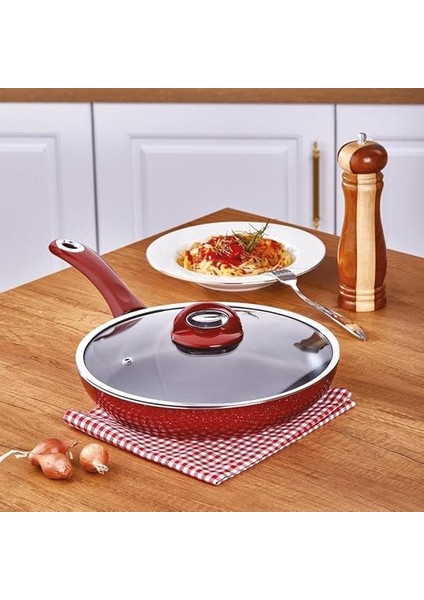 Titan Granit Cam Kapaklı Tava 32 cm - TT-1127 fiyatları