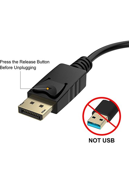 Displayport (Dp) - VGA Adaptörü, 2 Paket, Altın Kaplama Ekran Bağlantı Noktası Erkek - Dişi Bilgisayar, Masaüstü, Pc ile Uyumlu (Yurt Dışından) indirimleri