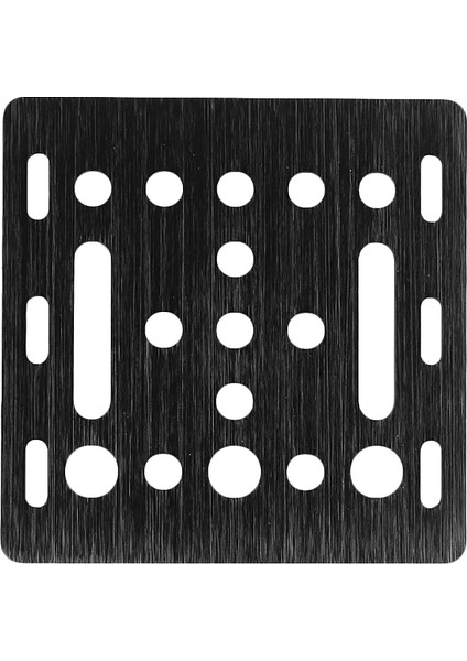 3D Yazıcı Parçası V-Yuvası Portal Plakası 20MM Siyah Kumlama 65.5MMX65.5MMX3MM (Yurt Dışından)