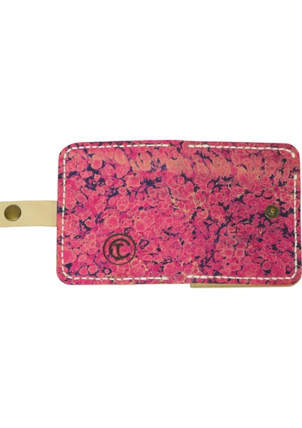 El Yapımı Hakiki Deri Pembe Kadın Cüzdan - Full-Grain Ince Küçük Katlanabilir Model - Kart Bölmeli Minimalist ve Zarif El Işçiliği Tasarım modelleri