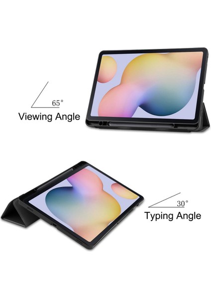 Düz Deri Kılıf, Üç Katlı, Düşmeye Dayanıklı ve Taşınabilir, Tab S7 T870/T875 Tablet Için Uygun-Pembe (Yurt Dışından) indirimleri