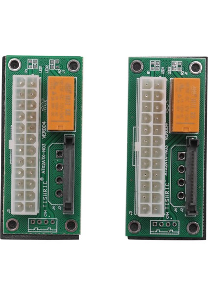 2 Adet Senkron Elektrik Panosu Çift Psu Çoklu Güç Kaynağı Adaptörü ADD2PSU ile Sata Atx 24PIN Molex 4 Pinli Konnektör (Yurt Dışından)