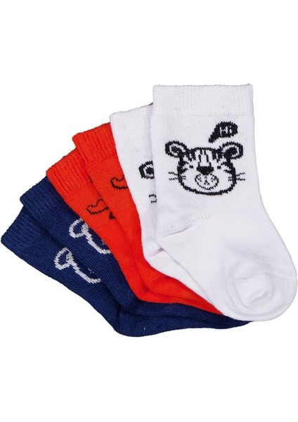 Hero Animal 3'lü 6- Bebek Erkek Çorap Set