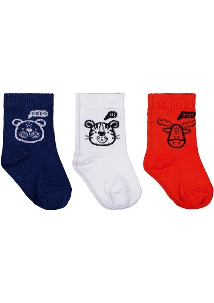 Hero Animal 3'lü 6- Bebek Erkek Çorap Set modelleri