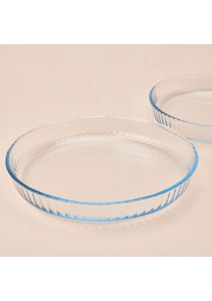 Twin 2'li Yuvarlak Cam Fırın Kabı - Şeffaf modelleri