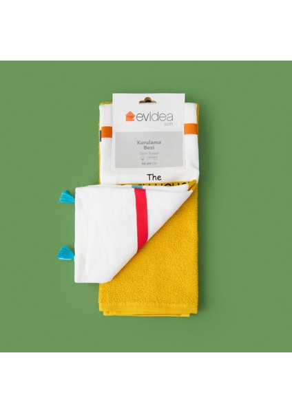 Soft Beach 2'li Mutfak Havlusu - Renkli - 40X60 cm fiyatları