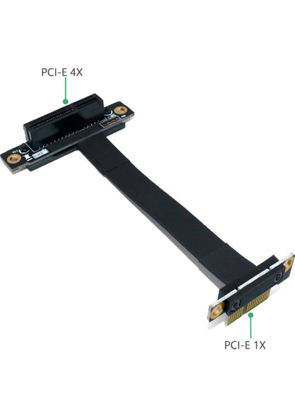 Pcı Express 4x - 1x Uzatma Kablosu 8 Gbps Pcı-E 1x - 4x Yükseltici Genişletici Çift Dikey 90 Derece Şerit Kablo, 10 cm (Yurt Dışından) fiyatları