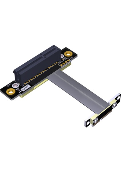 Pcı Express 4x - 1x Uzatma Kablosu 8 Gbps Pcı-E 1x - 4x Yükseltici Genişletici Çift Dikey 90 Derece Şerit Kablo, 10 cm (Yurt Dışından) modelleri