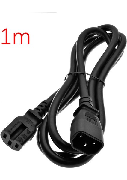 Güç Adaptörü Kablosu, C14 - C15 Ürün Kelimesi Oluklu Güç Uzatma Kablosu ile Devrim Ürün Mektubu(1,0m) (Yurt Dışından) indirimleri