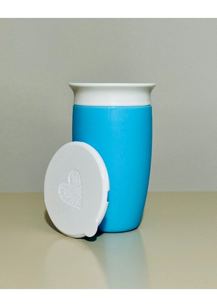 Munchkin Mucize 360° Alıştırma Bardağı Kapak-Beyaz