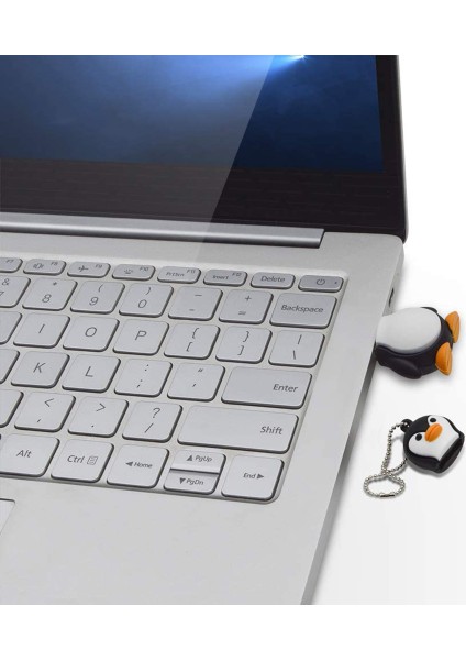 32GB Yenilik Sevimli Bebek Penguen USB 2.0 Flash Sürücü Veri Memory Stick Cihazı - Siyah Beyaz, 2 Adet (Yurt Dışından) modelleri