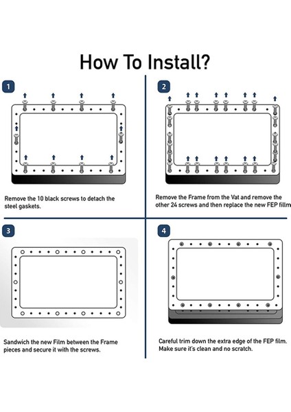 140 x 200 mm Işık Geçirgenliği, Kalınlık 0,15 mm Uv Dlp 3D Yazıcıya Uyumlu, LCD Sla Reçine (Yurt Dışından) indirimleri