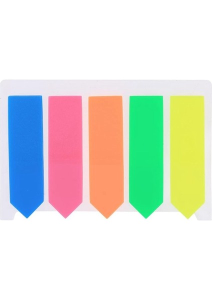 Okul ve Ofis Için 100 Adet Yapışkan Not Marker Etiket Renkli Küçük Etiketler, Sayfa Işaretleyiciler, 12 x 44 Mm, 5 Renk (Yurt Dışından) fiyatları