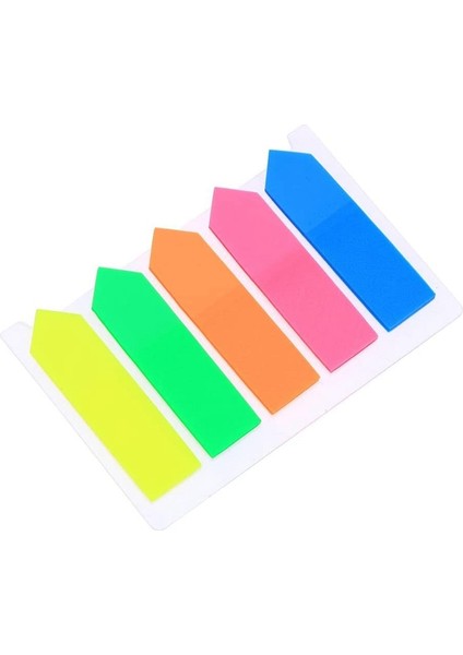 Okul ve Ofis Için 100 Adet Yapışkan Not Marker Etiket Renkli Küçük Etiketler, Sayfa Işaretleyiciler, 12 x 44 Mm, 5 Renk (Yurt Dışından) fırsatları