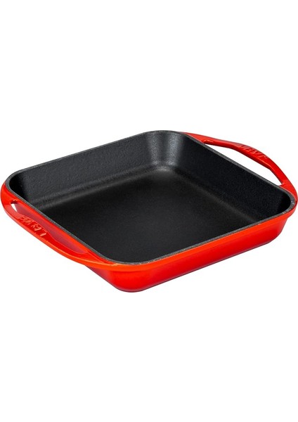 Döküm Kızartma Tavası, Kare, 26X26 Cm, Kırmızı fiyatları