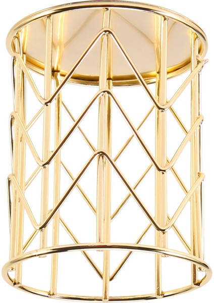 Altın Içi Boş Kalem Tutucu Çok Fonksiyonlu Metal Kalem Tutucu Makyaj Fırça Tutucu Ev Ofis Masası Dekorasyon (Yurt Dışından) fiyatları