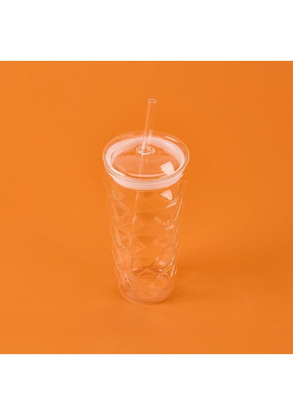 Pipetli Cam Bardak - Şeffaf - 480 ml modelleri