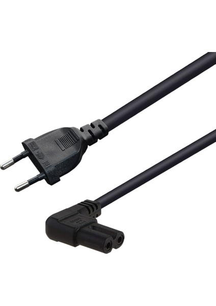 Sağ Açılı Ab Euro Ac Güç Kablosu Kablosu Ab 2 - Tv, Yazıcılar, Kameralar Için Şekil 8 C7,(5,0m)(Ab Fişi) (Yurt Dışından)