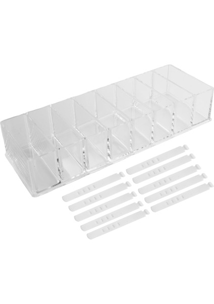 Plastik Kablo Düzenleme Kutusu 8 Bölmeli, 10 Kablo Bağlı, Ofis Için Şeffaf Güç Kablosu Saklama Kutusu (Yurt Dışından) fiyatları