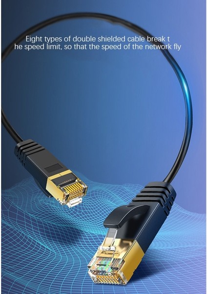 Cat 8 Ethernet Kablosu Lan Ağı Cat8 RJ45 Hızlı Ağ Kablosu Yönlendirici Modem Için 40 Gbps 32AWG(0.) (Yurt Dışından) modelleri