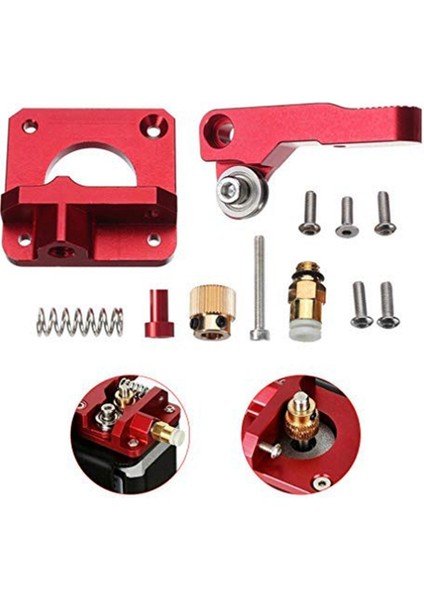 -10 Kırmızı Ekstruder Yükseltme Değiştirme Kiti, 3, -10, -10S, -10 S4, -10 S5 (Sol) Için Uygundur (Yurt Dışından) fiyatları