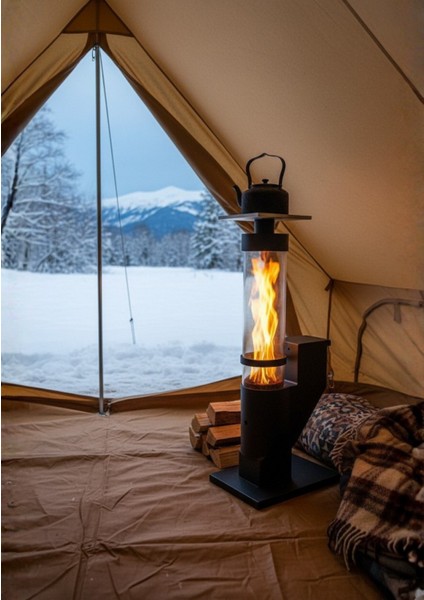 Pelet Soba, Kamp-Bahçe-Teras Sobası (5KG Yakıt Çam Pelet ve Pürmüz Hediye) fiyatları