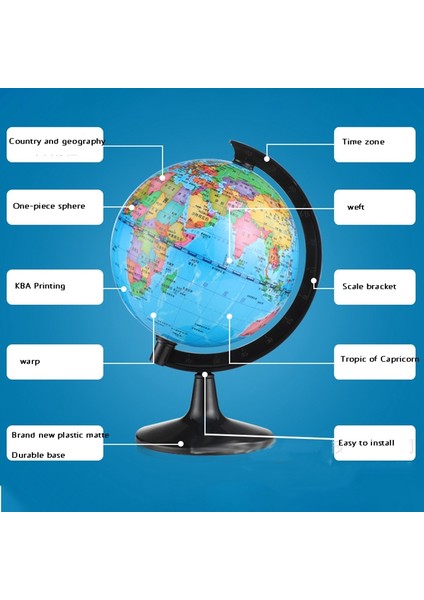 Küçük Dünya Küresi Taşınabilir Döner Küre, Çocuk Odalarının Coğrafyasını ve Dekorasyonunu Öğrenmeye Uygun, 14CM (Yurt Dışından) modelleri