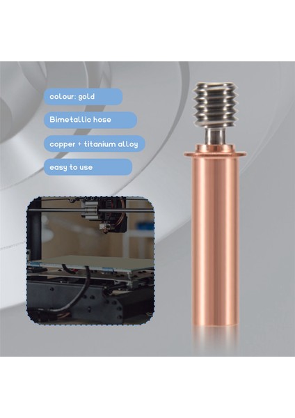 1 Adet Bimetal Sıcak Eriyik Bakır-Titanyum Alaşımlı Hortum, -6 Se/max/-5 Pro 3D Yazıcıya Uygun (Yurt Dışından) indirimleri