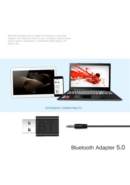 Tv/araba/ev Ses Sistemi Için Bluetooth 5.0 Verici ve Alıcı 2'si 1 Arada Bluetooth Verici (Yurt Dışından) fırsatları