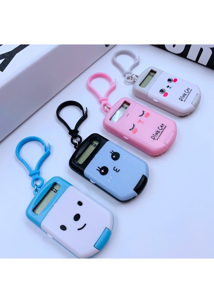 Siyah Taşınabilir Haneli Hesap Makinesi Mini Hesap Makinesi Karikatür Sevimli Anahtarlık Ofis Malzemeleri Öğrenci Için Özel Hesap Makinesi (Yurt Dışından) indirimleri