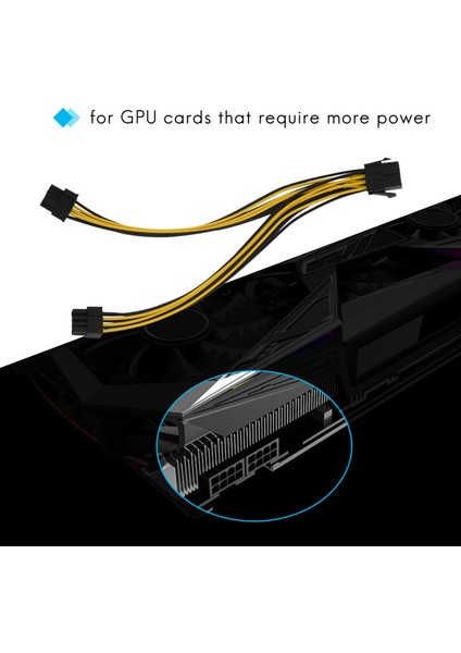 5'li Paket Pcı-E 8pin - 2x 8 Pin (6+2) Pcıe Pcı Express Görüntü Kartı Için Güç Ayırıcı Kablo Y - Ayırıcı Uzatma Kablosu (Yurt Dışından) fiyatları