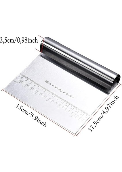 Home Çelik Hamur Kesici,metal Hamur Sıyrıcı,pasta Sıyırma Aparatı,hamur Dilimleyici,pasta ve Pastacılık Için Çelik Şekillendirici ve Hamur Porsiyonlayıcı fırsatları