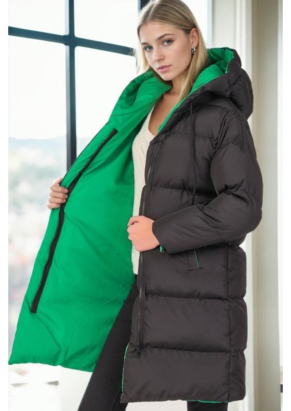 Z8687 Dewberry Bayan Kaban-Siyah-Yeşil