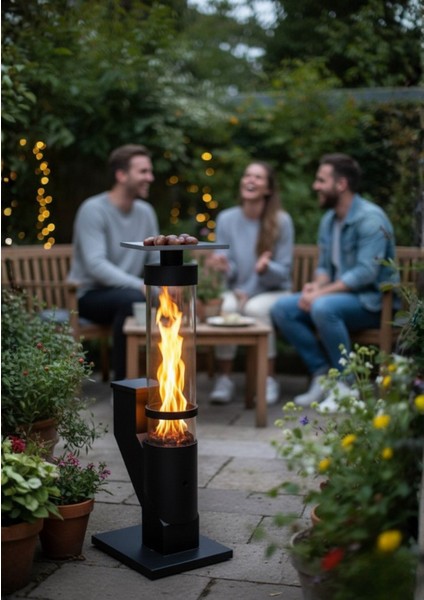 Pelet Soba, Kamp-Bahçe-Teras Sobası (5KG Yakıt Çam Pelet ve Pürmüz Hediye) fırsatları