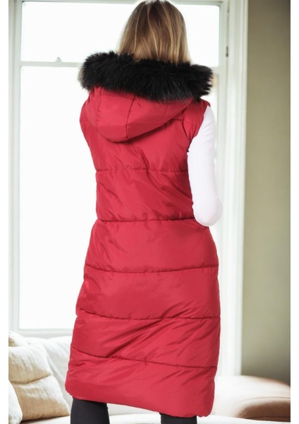 Z9741 Dewberry Bayan Yelek-Bordo fiyatları