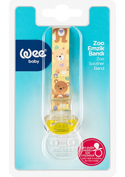 3 Adet Wee Baby Zoo Emzik Bandı