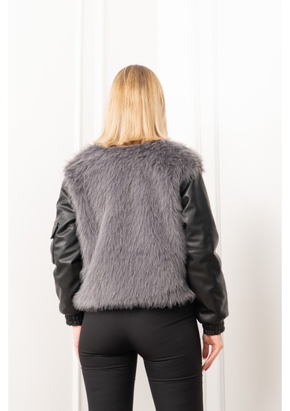 Urban Luxe Deri Kollu Peluş Kaban 2606 modelleri