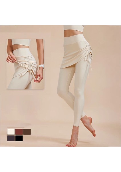Yüksek Bel Etek Detaylı Kadın Tayt ve Atlet – Şık ve Rahat Tasarım W2010 indirimleri