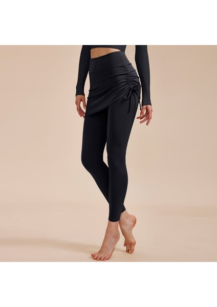 Yüksek Bel Etek Detaylı Kadın Tayt ve Atlet – Şık ve Rahat Tasarım W2010 fiyatları