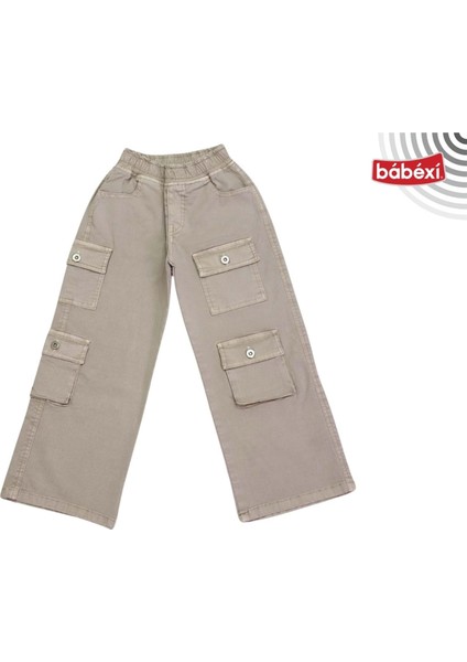 401779 Pdf Kız Pantolon 6Y,7Y,8Y,9Y,10Y - Bej - 5-6 Yaş