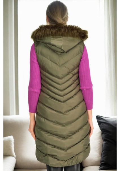 Z9725 Dewberry Bayan Yelek-Haki fiyatları