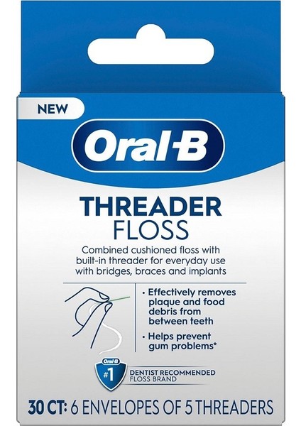 Threader Floss Diş Ipi 30CT